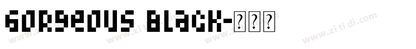 Gorgeous Black字体转换